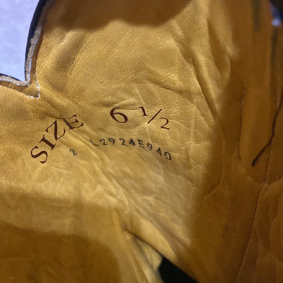 Boots Black and Blue Heeled Boots - Picture 7 of 13